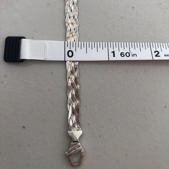 Sterling Silver Braided Necklace - Picture 8 of 8